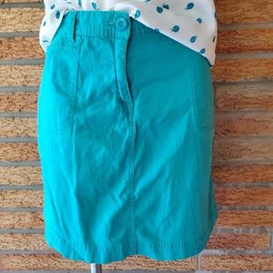Karen Scott Blue Turquoise Skort Skirt Size 12